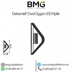Dekoratif Radius Oval Üçgen LED Aplik