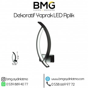 Dekoratif Yaprak Model LED Aplik