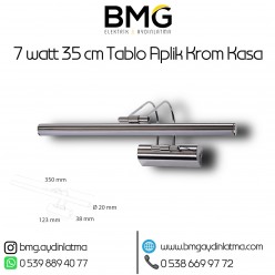 7 Watt Krom Kasa Ayna Üstü Tablo Aplik