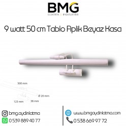 9 Watt 50 cm Beyaz Kasa Ayna Üstü Tablo Aplik