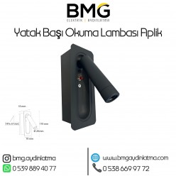 Yatak Başı Okuma Lambası Aplik BMG-527