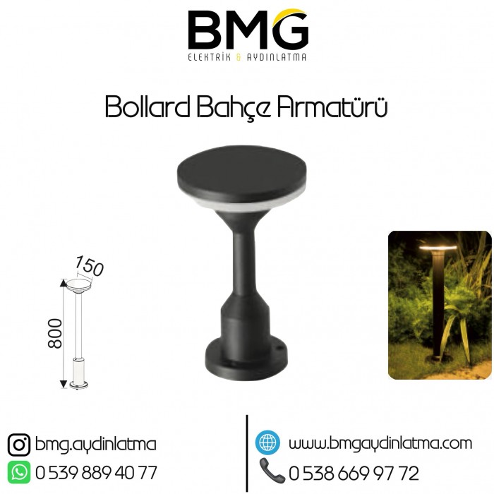 Bollard Bahçe Aydınlatma Armatürü BMG-1358