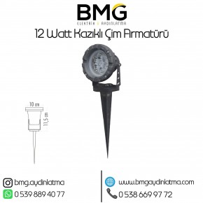 12 Watt Kazıklı Çim Bahçe Armatürü