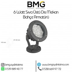 6 Watt Sıva Üstü Dış Mekan Bahçe Armatürü
