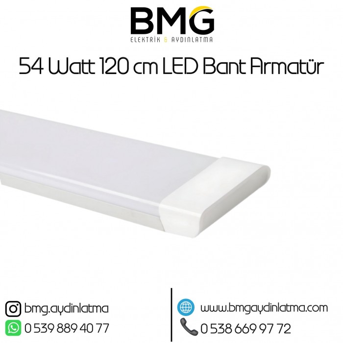 54 Watt 120 cm LED Bant Armatür
