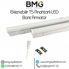 Eklenebilir T5 Anahtarlı LED Bant Armatür