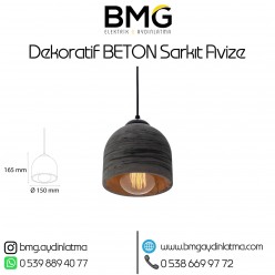 Dekoratif Beton Sarkıt Avize BMG-316