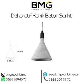 Dekoratif Beton Sarkıt Avize BMG-326