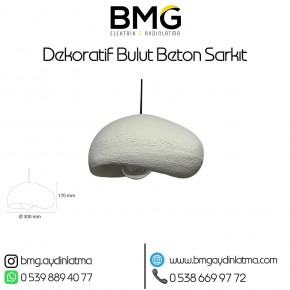 Khamara Bulut Beton Sarkıt Avize BMG-324