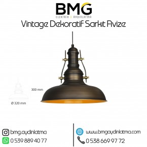 Vintage Dekoratif Sarkit Avize Armatür BMG-315