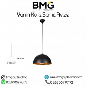 Yarım Küre Sarkıt Armatür Avize BMG-303