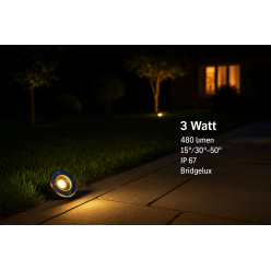 3 Watt Dış Mekan Yere Gömme Spot 