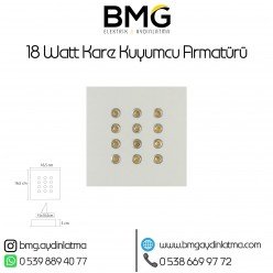 18 Watt Kare Kuyumcu Vitrin Aydınlatması