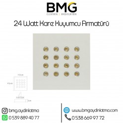 24 Watt Kare Kuyumcu Vitrin Aydınlatması