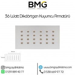 36 Watt Dikdörtgen Kuyumcu Vitrin Aydinlatması