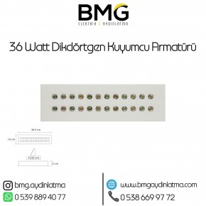 36 Watt Dikdörtgen Kuyumcu Vitrin Aydinlatma Armatürü