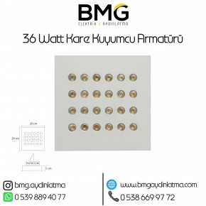 36 Watt Kare Kuyumcu Vitrin Aydınlatması