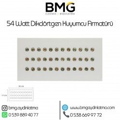 54 Watt Dikdörtgen Kuyumcu Vitrin Aydinlatma Armatürü