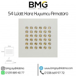 54 Watt Kare Kuyumcu Vitrin Aydınlatması