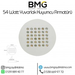 54 Watt Yuvarlak Kuyumcu Vitrin Aydınlatması