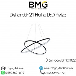 Dekoratif 2'li Halka LED Avize BMG-1022