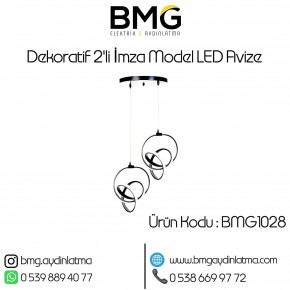 Dekoratif 2'li İmza Model LED Avize BMG-1028