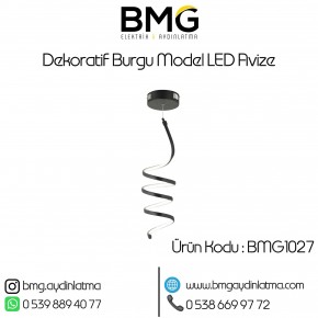 Dekoratif Burgu Model LED Avize BMG-1027