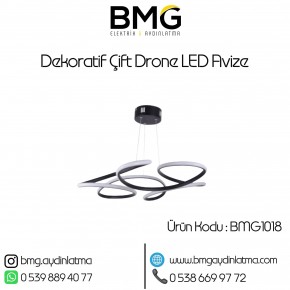Dekoratif Çift Drone LED Avize BMG-1018