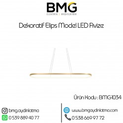 Dekoratif Elips Model LED Avize BMG-1034
