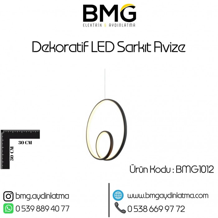 Dekoratif LED Avize BMG-1012