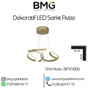 Dekoratif LED Avize BMG-1006