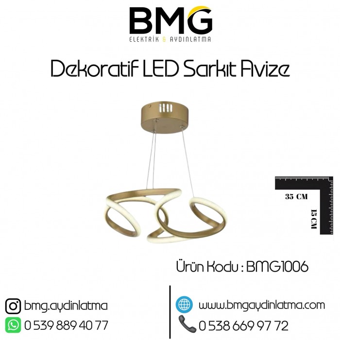 Dekoratif LED Avize BMG-1006