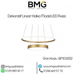 Dekoratif Lineer Halka Model LED Avize BMG-1032
