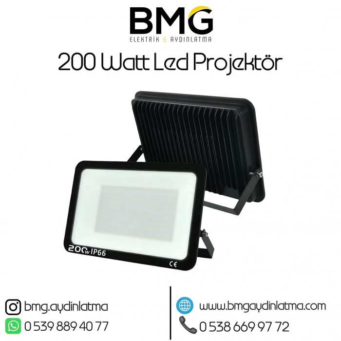 200 Watt SMD LED Projektör Armatür