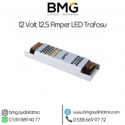 12 volt 12,5 Amper Şerit LED Trafosu