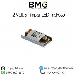 12 volt 5 Amper Şerit LED Trafosu