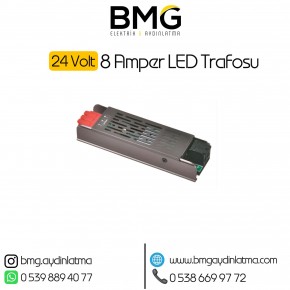 24 Volt 8 Amper 200 Watt LED Trafo