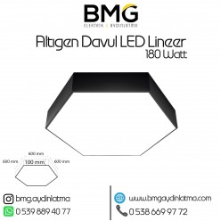 180 Watt Altıgen Davul LED Lineer Aydınlatma