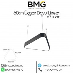 60 Cm 67 Watt Üçgen Sarkıt Davul LED Lineer Aydınlatma