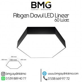 60 Watt Altıgen Davul LED Lineer Aydınlatma