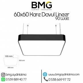 60x60 cm 90 Watt Kare Davul LED Lineer Aydınlatma