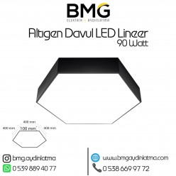 90 Watt Altıgen Davul LED Lineer Aydınlatma