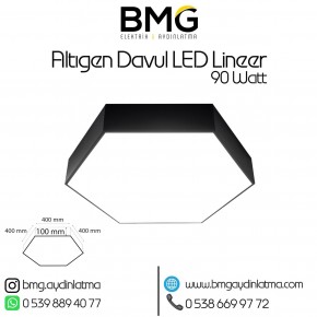 90 Watt Altıgen Davul LED Lineer Aydınlatma