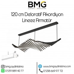 120 cm Dekoratif Akordiyon Lineer Armatür