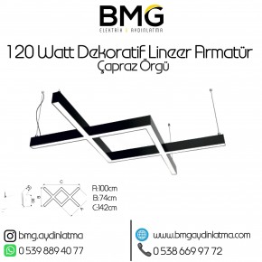 120 Watt Dekoratif Lineer Aydinlatma Armatürü