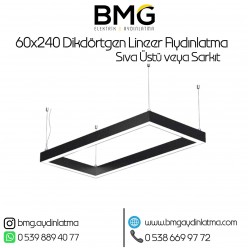 60x240 cm Dikdörtgen LED Lineer Aydınlatma