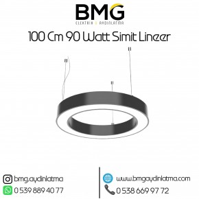 100 cm 90 Watt Yuvarlak Simit Lineer 
