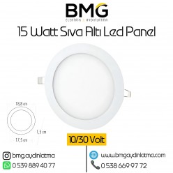 12/24 Volt 15 Watt Sıva Altı LED Panel