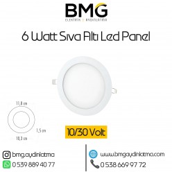 12/24 Volt 6 Watt Sıva Altı LED Panel