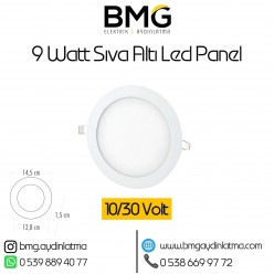 12/24 Volt 9 Watt Sıva Altı LED Panel